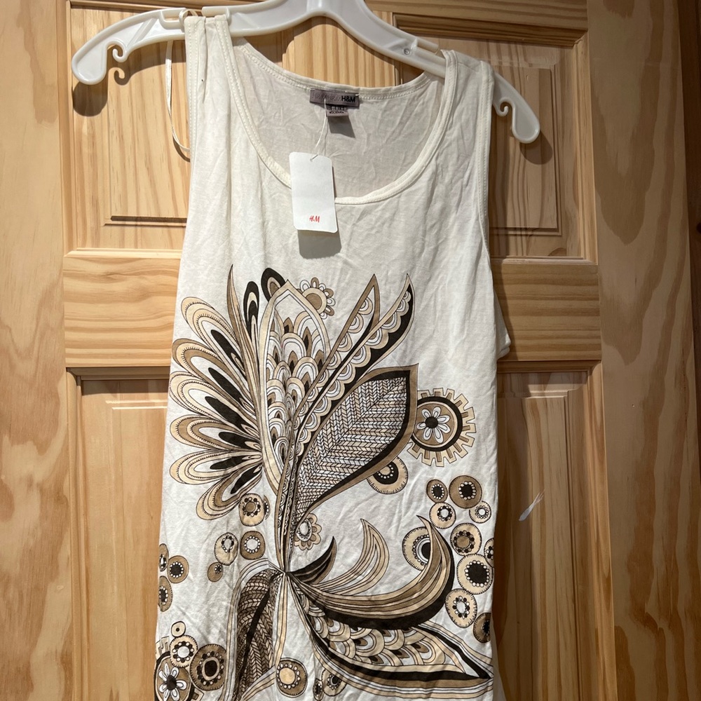 Womens off white vest